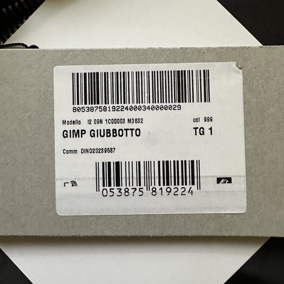 NWT authentic RICK OWENS + MONCLER F/W23 Black ‘GIMP’ DOWN COAT Size 1 Moncler - Picture 5 of 16